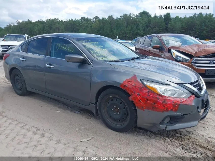 2018 Nissan Altima VIN: 1N4AL3AP1JC219404 Lot: 12066497