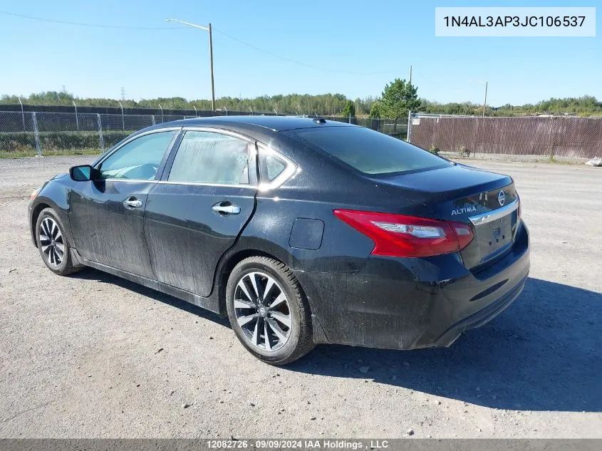 2018 Nissan Altima VIN: 1N4AL3AP3JC106537 Lot: 12082726