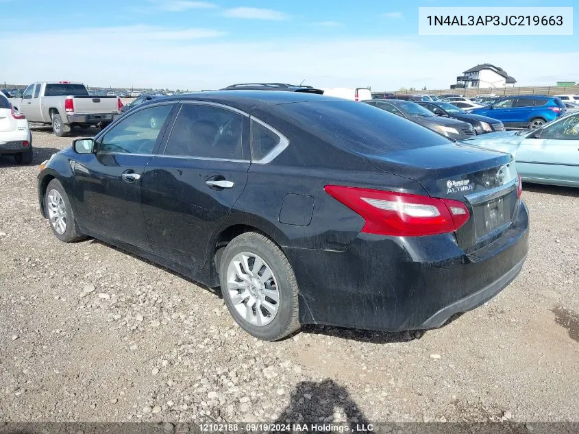 2018 Nissan Altima VIN: 1N4AL3AP3JC219663 Lot: 12102188