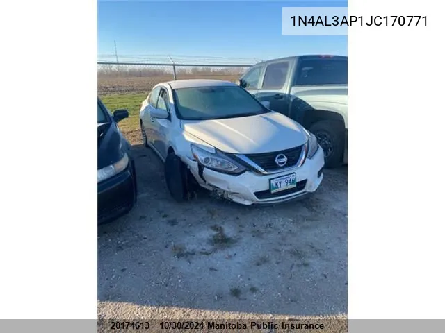 2018 Nissan Altima 2.5 S VIN: 1N4AL3AP1JC170771 Lot: 20174613