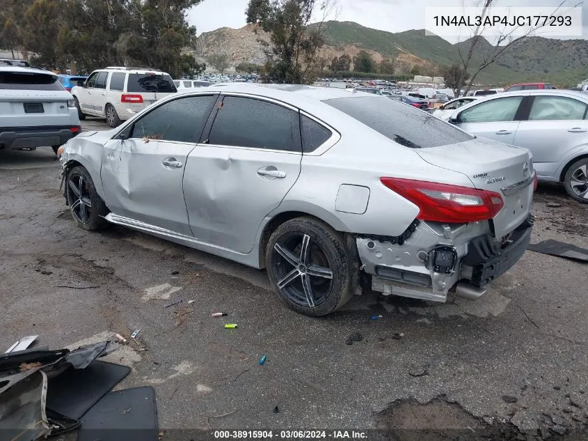 2018 Nissan Altima 2.5 Sl VIN: 1N4AL3AP4JC177293 Lot: 38915904