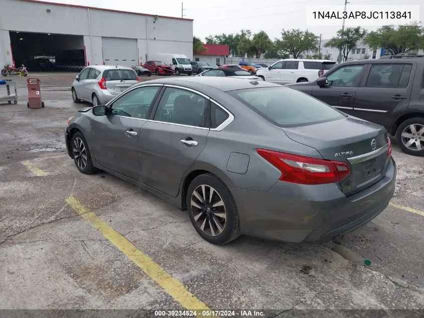 1N4AL3AP8JC113841 2018 Nissan Altima 2.5 Sv