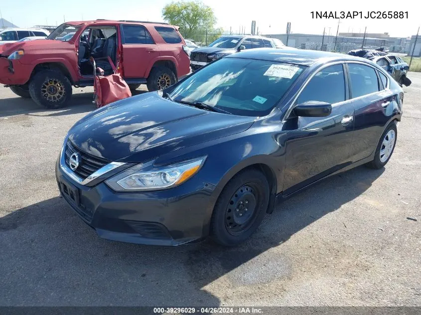 2018 Nissan Altima 2.5 S VIN: 1N4AL3AP1JC265881 Lot: 39296029