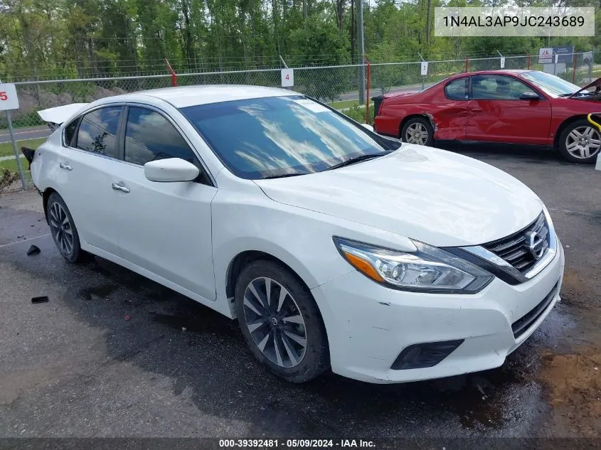 2018 Nissan Altima 2.5 Sv VIN: 1N4AL3AP9JC243689 Lot: 39392481