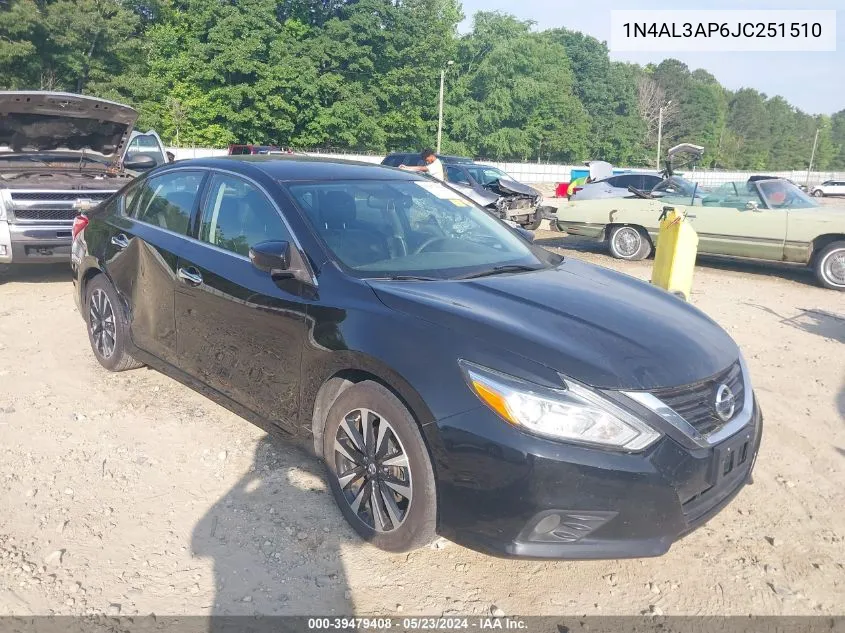 2018 Nissan Altima 2.5 Sl VIN: 1N4AL3AP6JC251510 Lot: 39479408