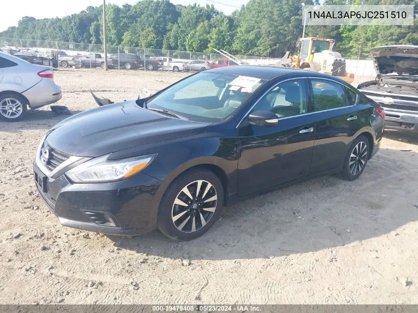 2018 Nissan Altima 2.5 Sl VIN: 1N4AL3AP6JC251510 Lot: 39479408