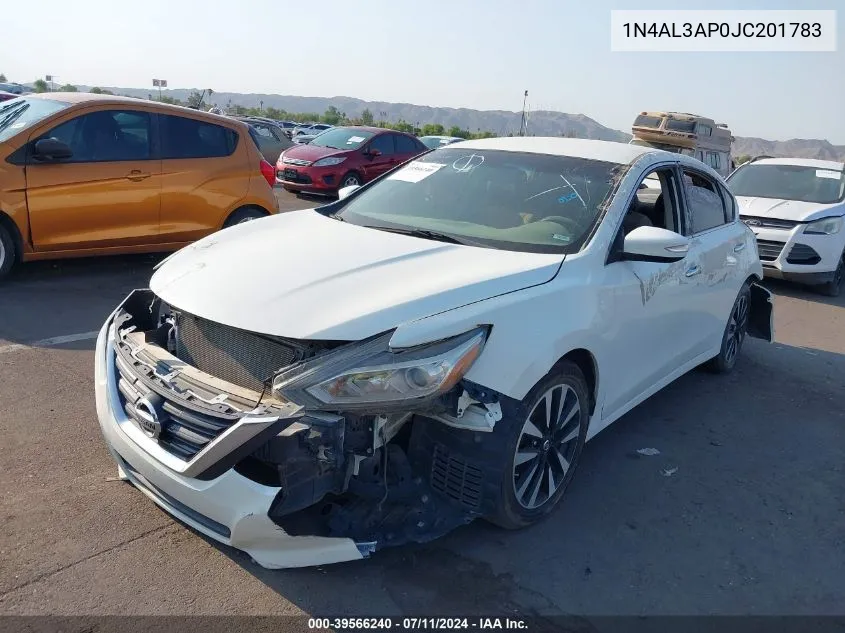 2018 Nissan Altima 2.5 Sl VIN: 1N4AL3AP0JC201783 Lot: 39566240