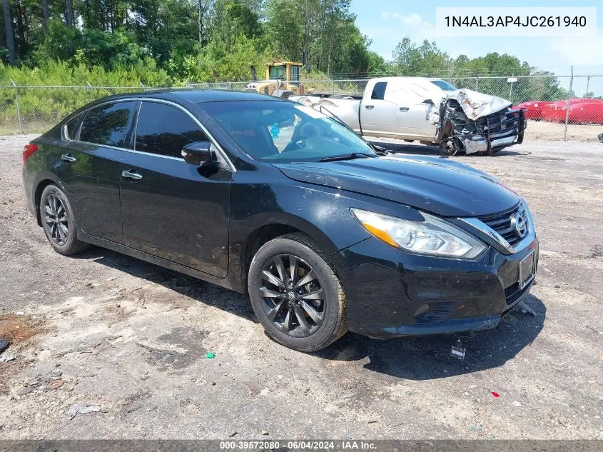 2018 Nissan Altima 2.5 Sl VIN: 1N4AL3AP4JC261940 Lot: 39572080