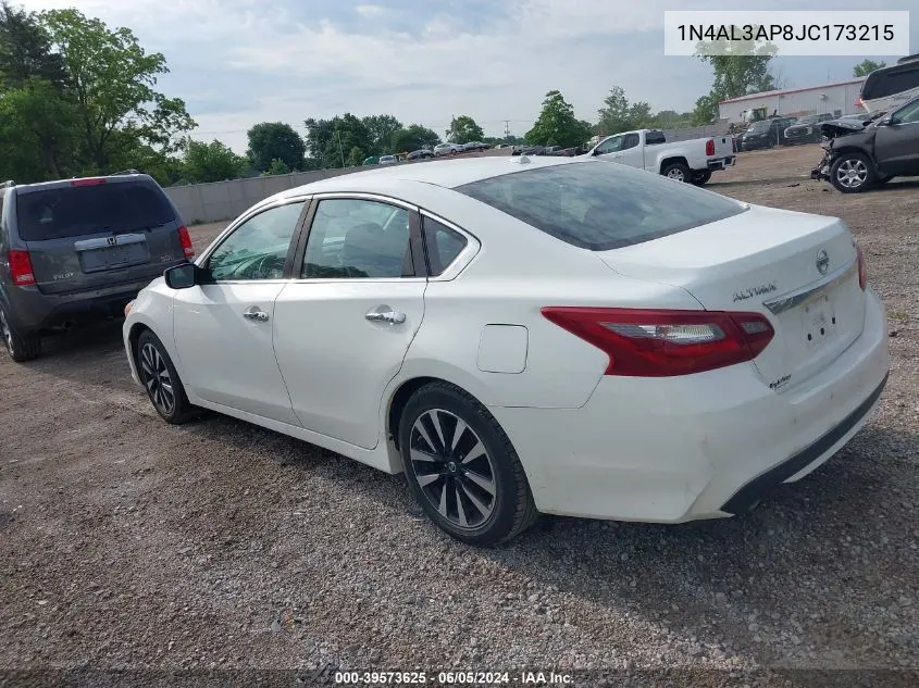 2018 Nissan Altima 2.5 Sv VIN: 1N4AL3AP8JC173215 Lot: 39573625