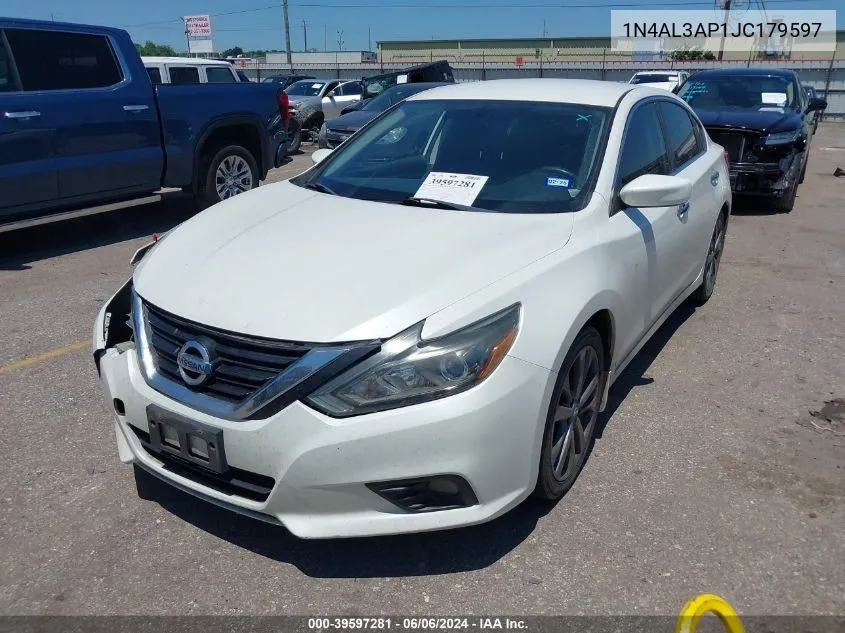 2018 Nissan Altima 2.5 Sr VIN: 1N4AL3AP1JC179597 Lot: 39597281