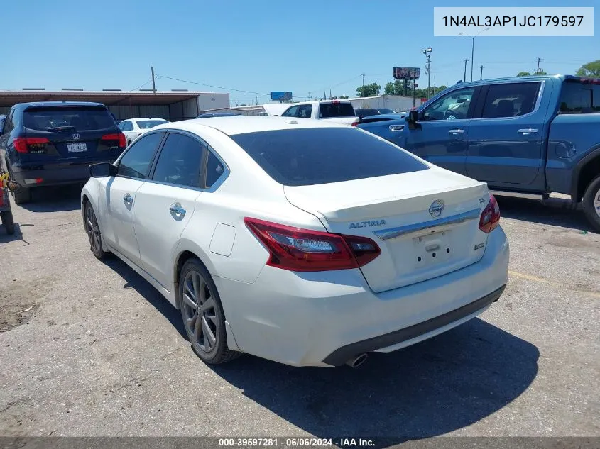 2018 Nissan Altima 2.5 Sr VIN: 1N4AL3AP1JC179597 Lot: 39597281