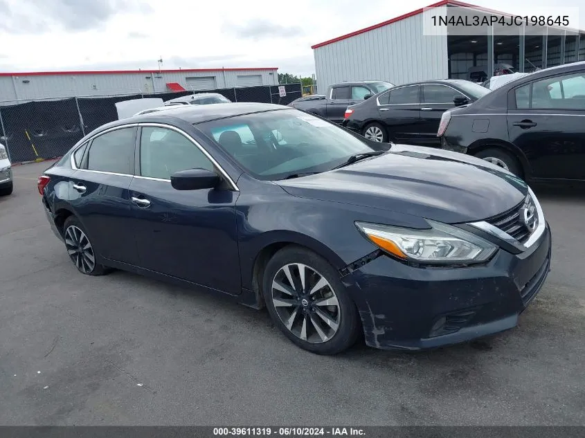 2018 Nissan Altima 2.5 Sv VIN: 1N4AL3AP4JC198645 Lot: 39611319