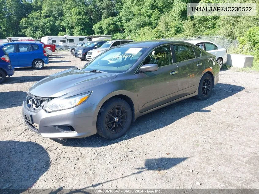 2018 Nissan Altima 2.5 S VIN: 1N4AL3AP7JC230522 Lot: 39618647