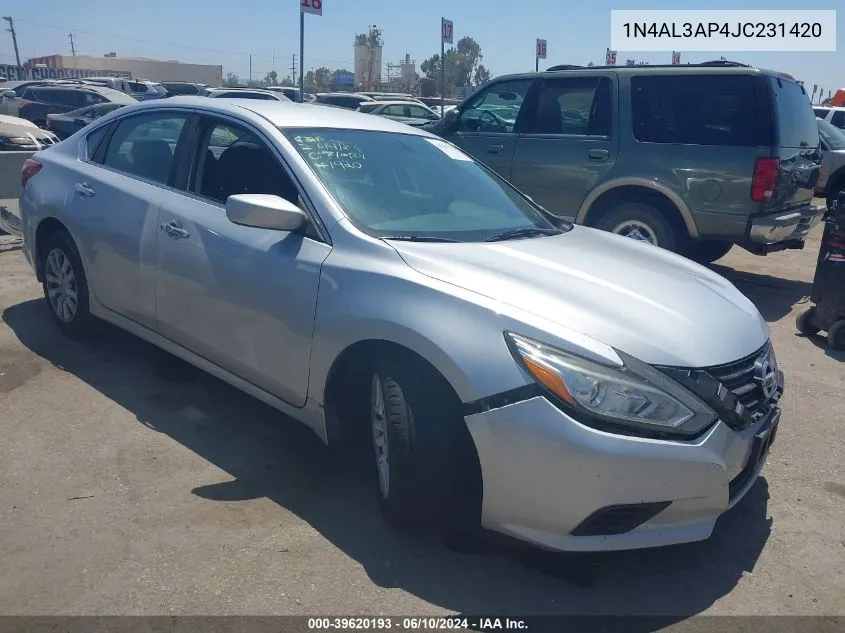 2018 Nissan Altima 2.5 S VIN: 1N4AL3AP4JC231420 Lot: 39620193