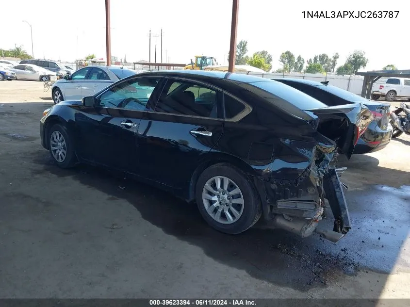 2018 Nissan Altima 2.5 S VIN: 1N4AL3APXJC263787 Lot: 39623394