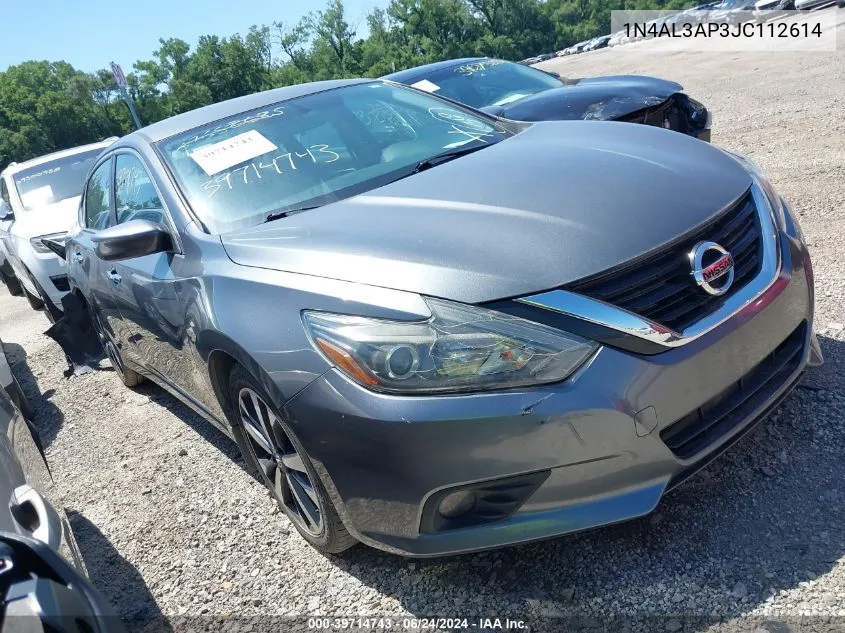 2018 Nissan Altima 2.5 Sr VIN: 1N4AL3AP3JC112614 Lot: 39714743