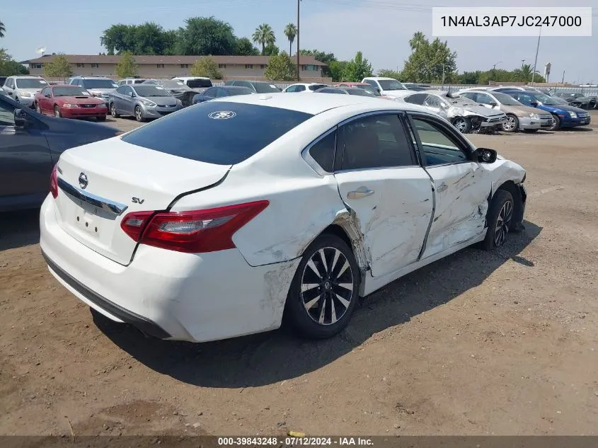 1N4AL3AP7JC247000 2018 Nissan Altima 2.5 Sv