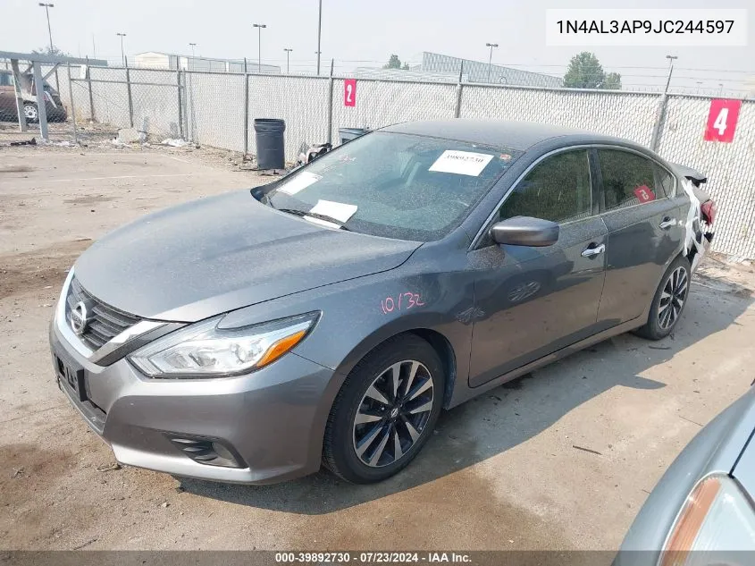 2018 Nissan Altima 2.5 Sv VIN: 1N4AL3AP9JC244597 Lot: 39892730