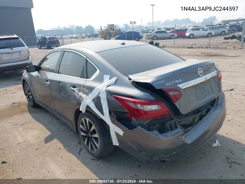 2018 Nissan Altima 2.5 Sv VIN: 1N4AL3AP9JC244597 Lot: 39892730