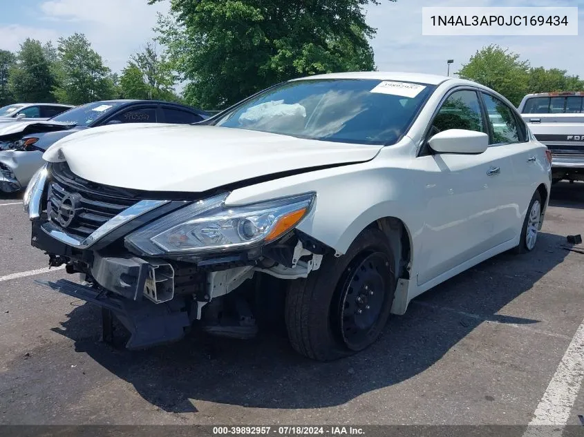 2018 Nissan Altima 2.5 S VIN: 1N4AL3AP0JC169434 Lot: 39892957