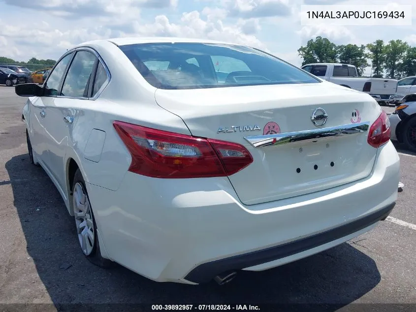 2018 Nissan Altima 2.5 S VIN: 1N4AL3AP0JC169434 Lot: 39892957