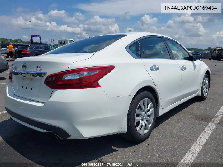 2018 Nissan Altima 2.5 S VIN: 1N4AL3AP0JC169434 Lot: 39892957