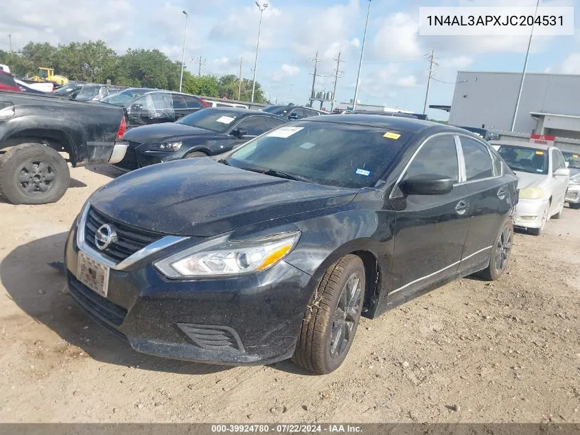 2018 Nissan Altima 2.5 Sv VIN: 1N4AL3APXJC204531 Lot: 39924780