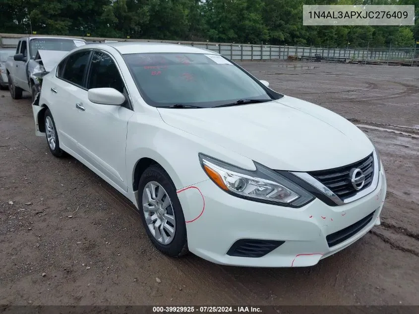 2018 Nissan Altima 2.5 S VIN: 1N4AL3APXJC276409 Lot: 39929925