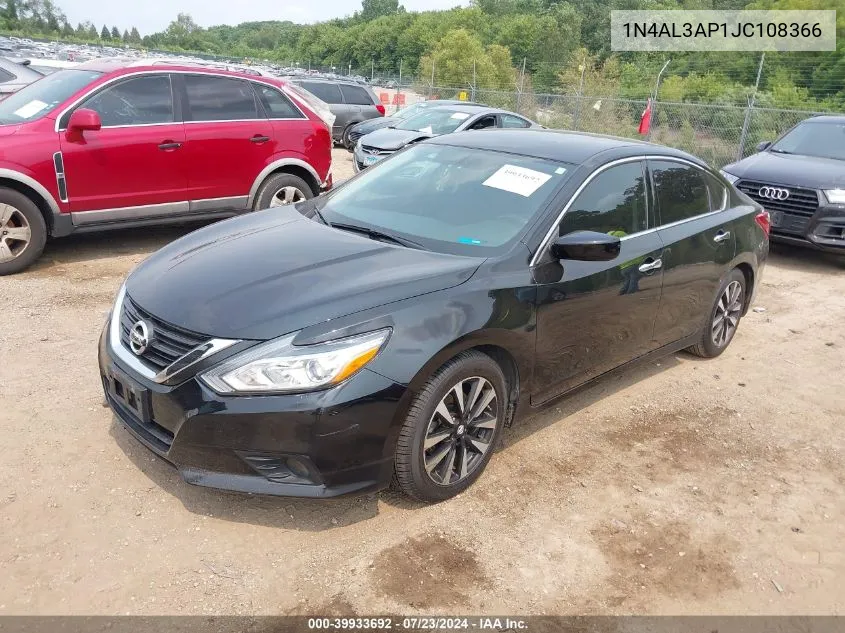 2018 Nissan Altima 2.5 Sv VIN: 1N4AL3AP1JC108366 Lot: 39933692