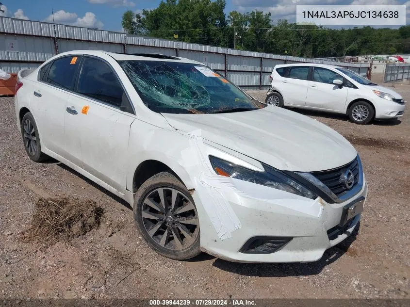 2018 Nissan Altima 2.5 Sl VIN: 1N4AL3AP6JC134638 Lot: 39944239