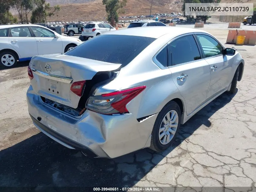 2018 Nissan Altima 2.5 S VIN: 1N4AL3AP2JC110739 Lot: 39948651