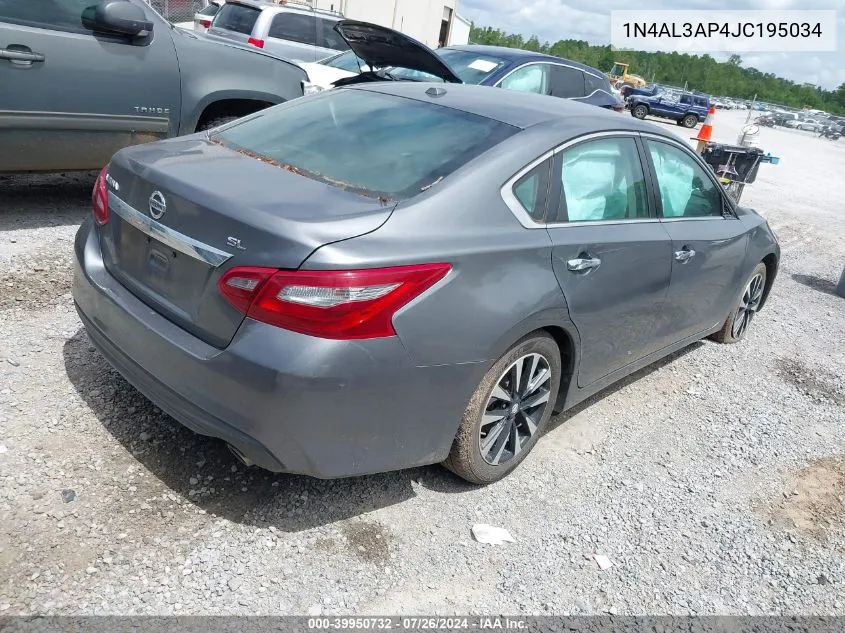 1N4AL3AP4JC195034 2018 Nissan Altima 2.5/S/Sv/Sl/Sr