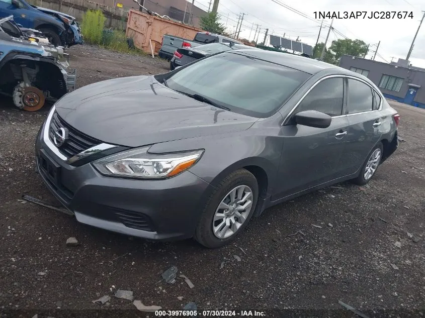 2018 Nissan Altima 2.5 S VIN: 1N4AL3AP7JC287674 Lot: 39976905