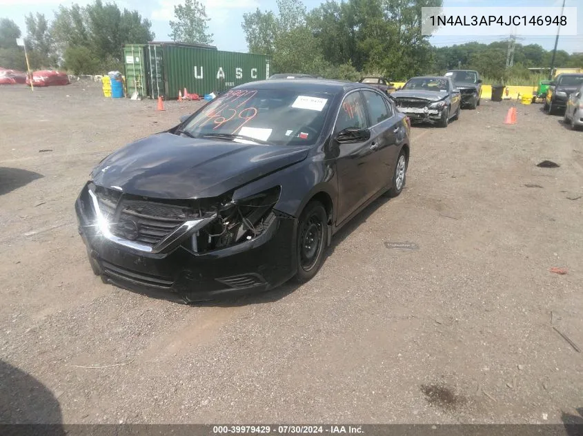 2018 Nissan Altima 2.5 S VIN: 1N4AL3AP4JC146948 Lot: 39979429