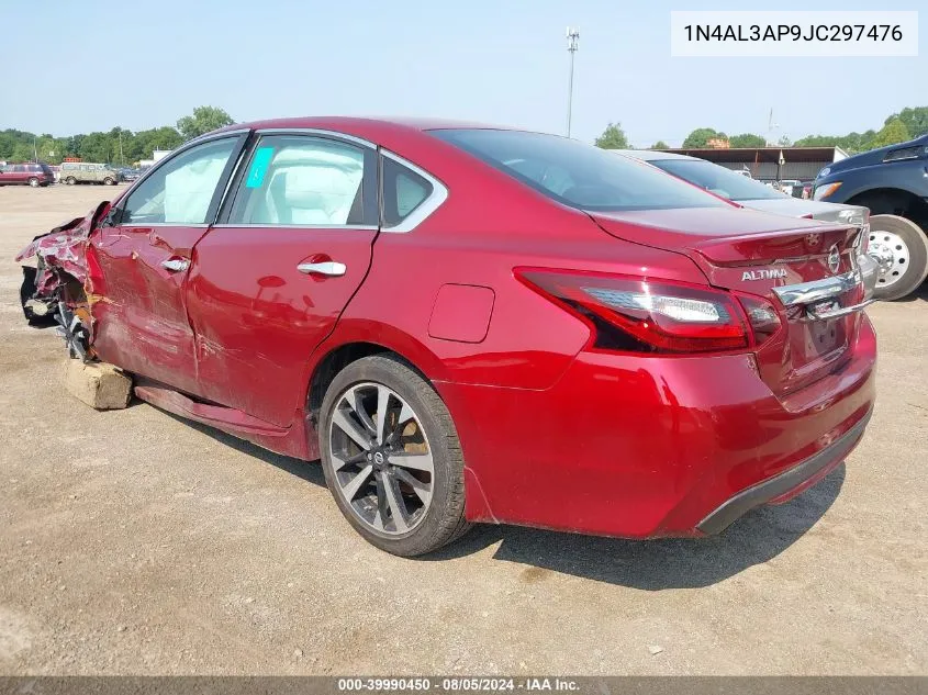 2018 Nissan Altima 2.5 Sr VIN: 1N4AL3AP9JC297476 Lot: 39990450