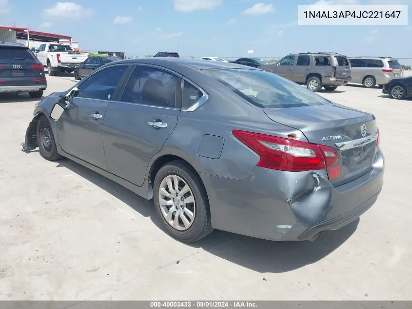 1N4AL3AP4JC221647 2018 Nissan Altima 2.5 S