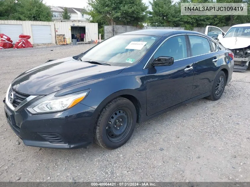 2018 Nissan Altima 2.5 S VIN: 1N4AL3AP1JC109419 Lot: 40004421