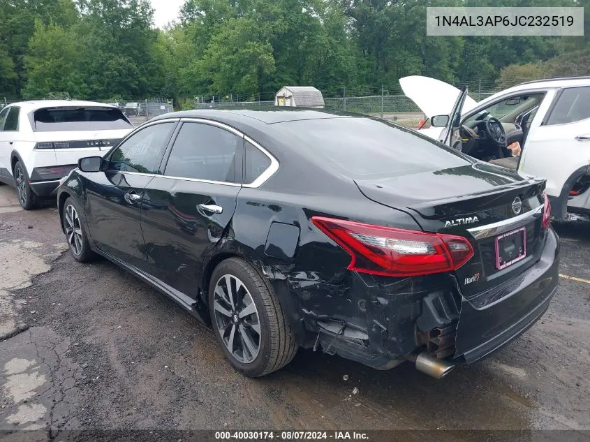 2018 Nissan Altima 2.5 Sr VIN: 1N4AL3AP6JC232519 Lot: 40030174