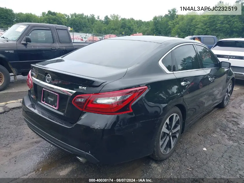 2018 Nissan Altima 2.5 Sr VIN: 1N4AL3AP6JC232519 Lot: 40030174