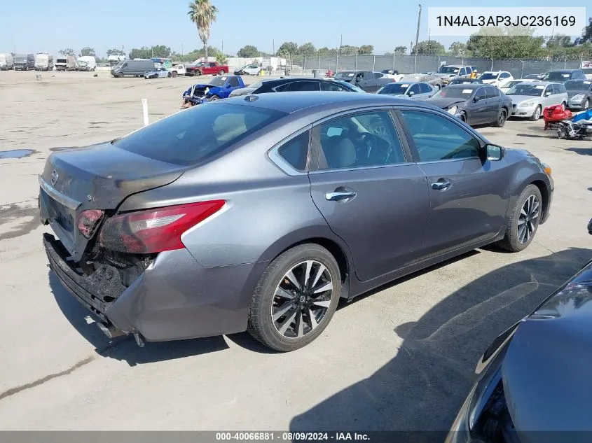 2018 Nissan Altima 2.5/S/Sv/Sl/Sr VIN: 1N4AL3AP3JC236169 Lot: 40066881