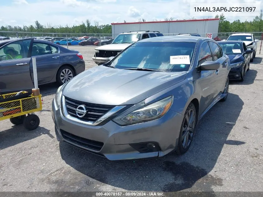 2018 Nissan Altima 2.5 Sr VIN: 1N4AL3AP6JC221097 Lot: 40078157