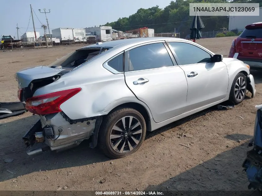 2018 Nissan Altima 2.5 Sv VIN: 1N4AL3AP4JC123069 Lot: 40089731