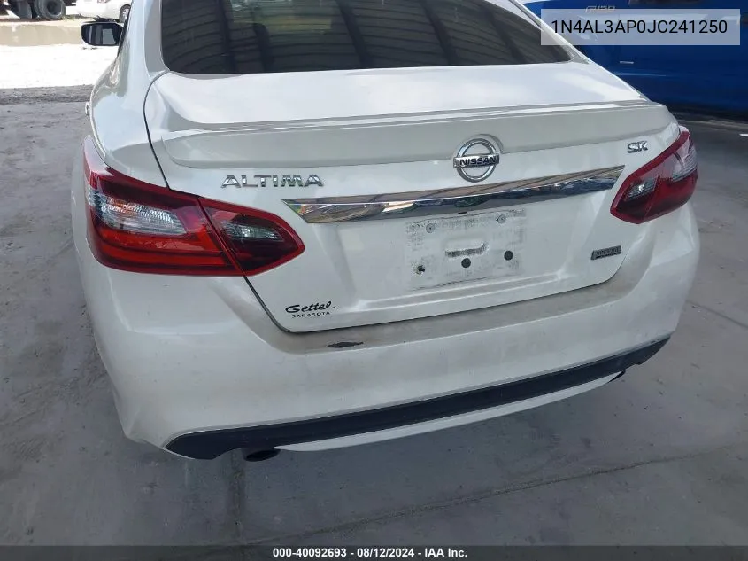 2018 Nissan Altima 2.5 Sr VIN: 1N4AL3AP0JC241250 Lot: 40092693