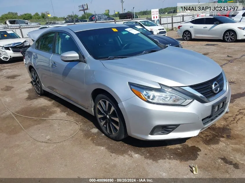 2018 Nissan Altima 2.5/S/Sv/Sl/Sr VIN: 1N4AL3AP1JC243797 Lot: 40096890