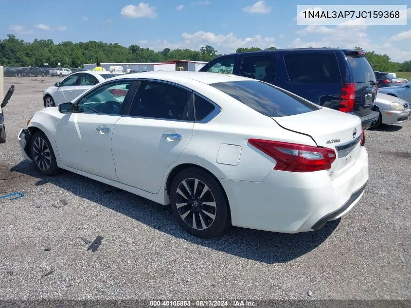 2018 Nissan Altima 2.5/S/Sv/Sl/Sr VIN: 1N4AL3AP7JC159368 Lot: 40105853