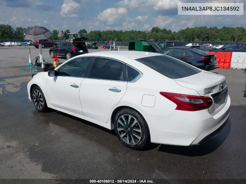 2018 Nissan Altima 2.5 Sv VIN: 1N4AL3AP8JC134592 Lot: 40106012