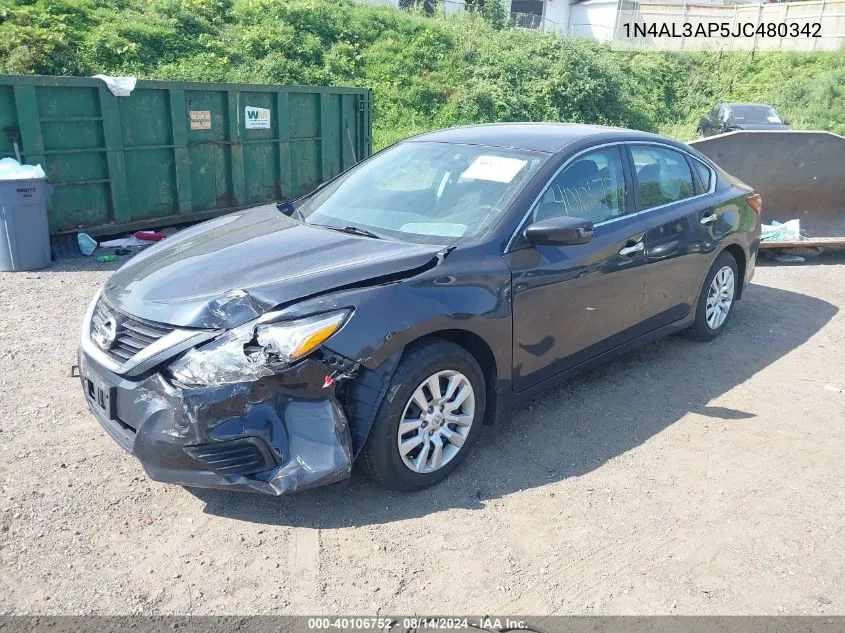 2018 Nissan Altima 2.5 S VIN: 1N4AL3AP5JC480342 Lot: 40106752