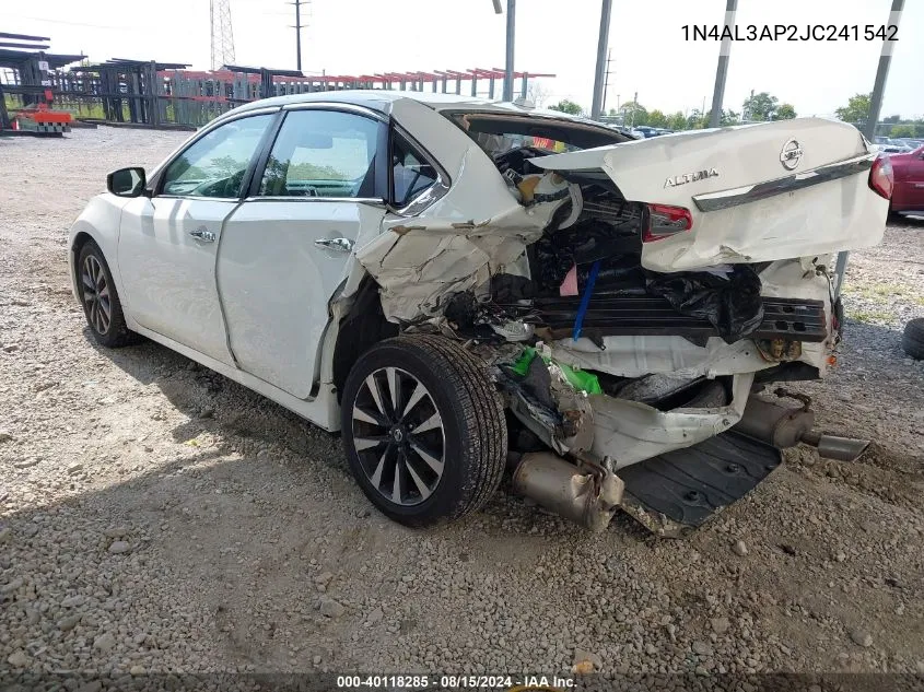 1N4AL3AP2JC241542 2018 Nissan Altima 2.5 Sl