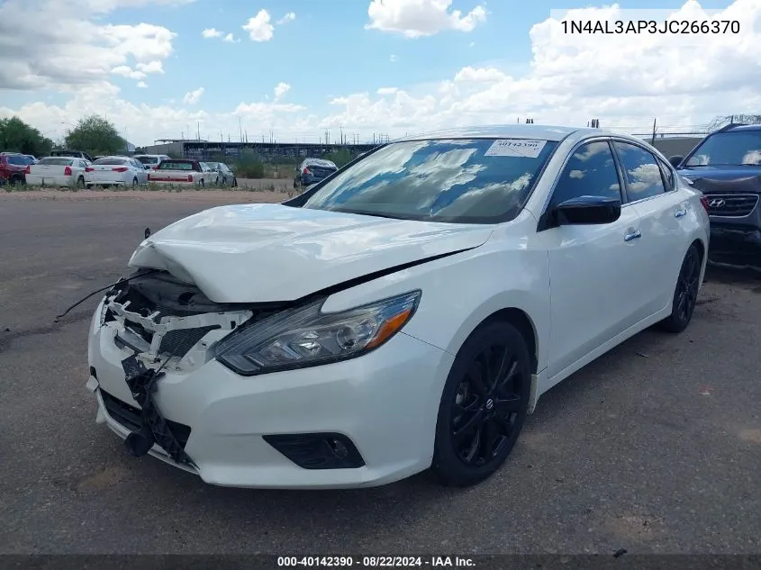 2018 Nissan Altima 2.5 Sr VIN: 1N4AL3AP3JC266370 Lot: 40142390