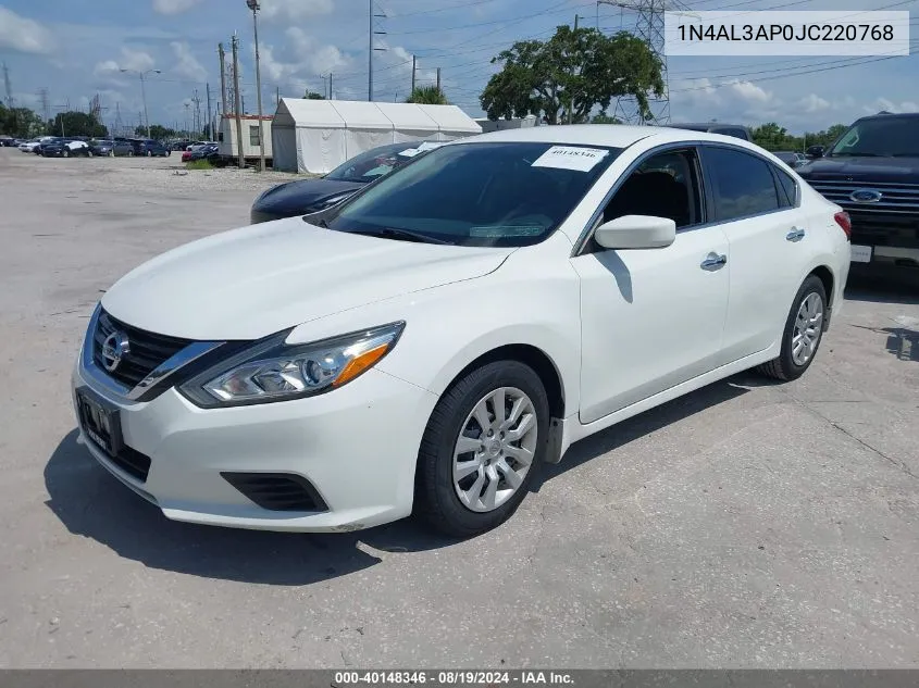 2018 Nissan Altima 2.5 S VIN: 1N4AL3AP0JC220768 Lot: 40148346